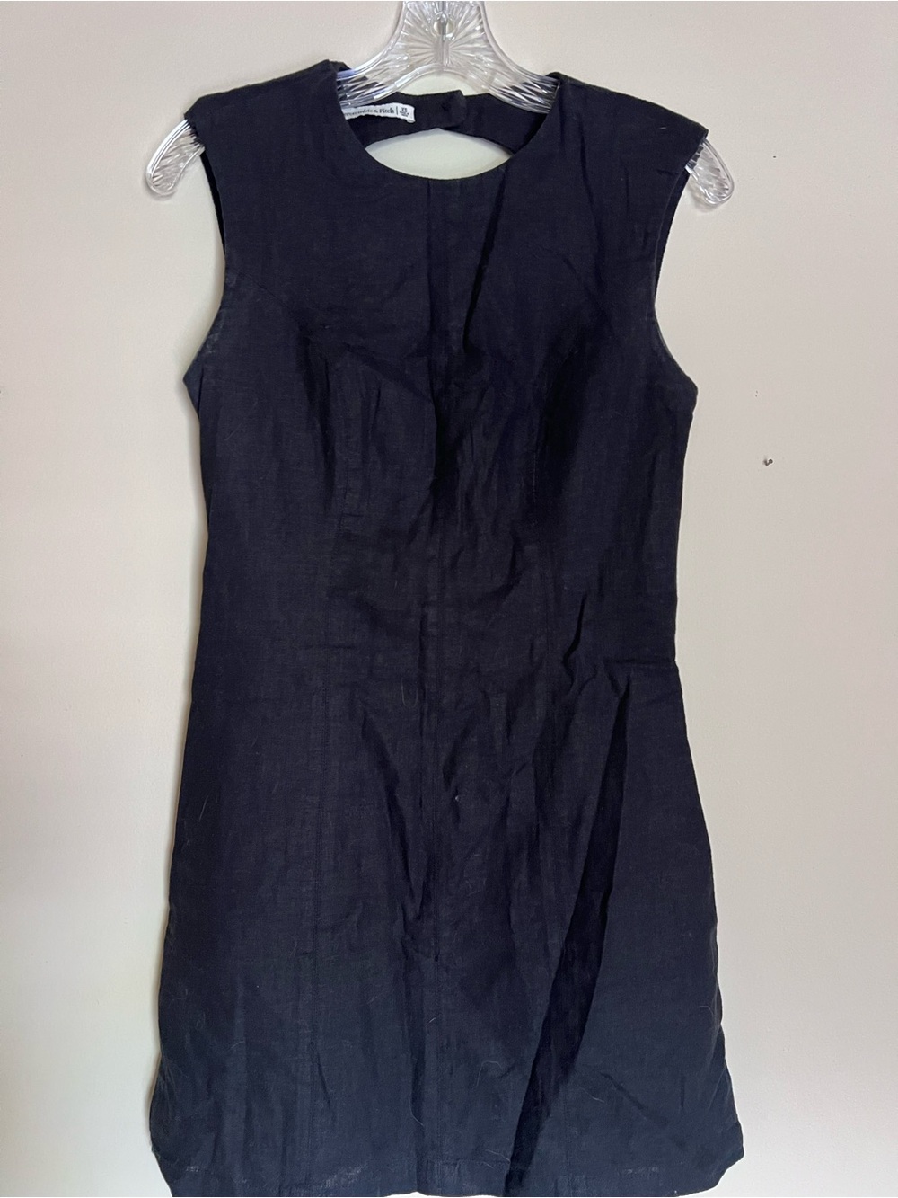 Classic Sleeveless Black Shift Dress